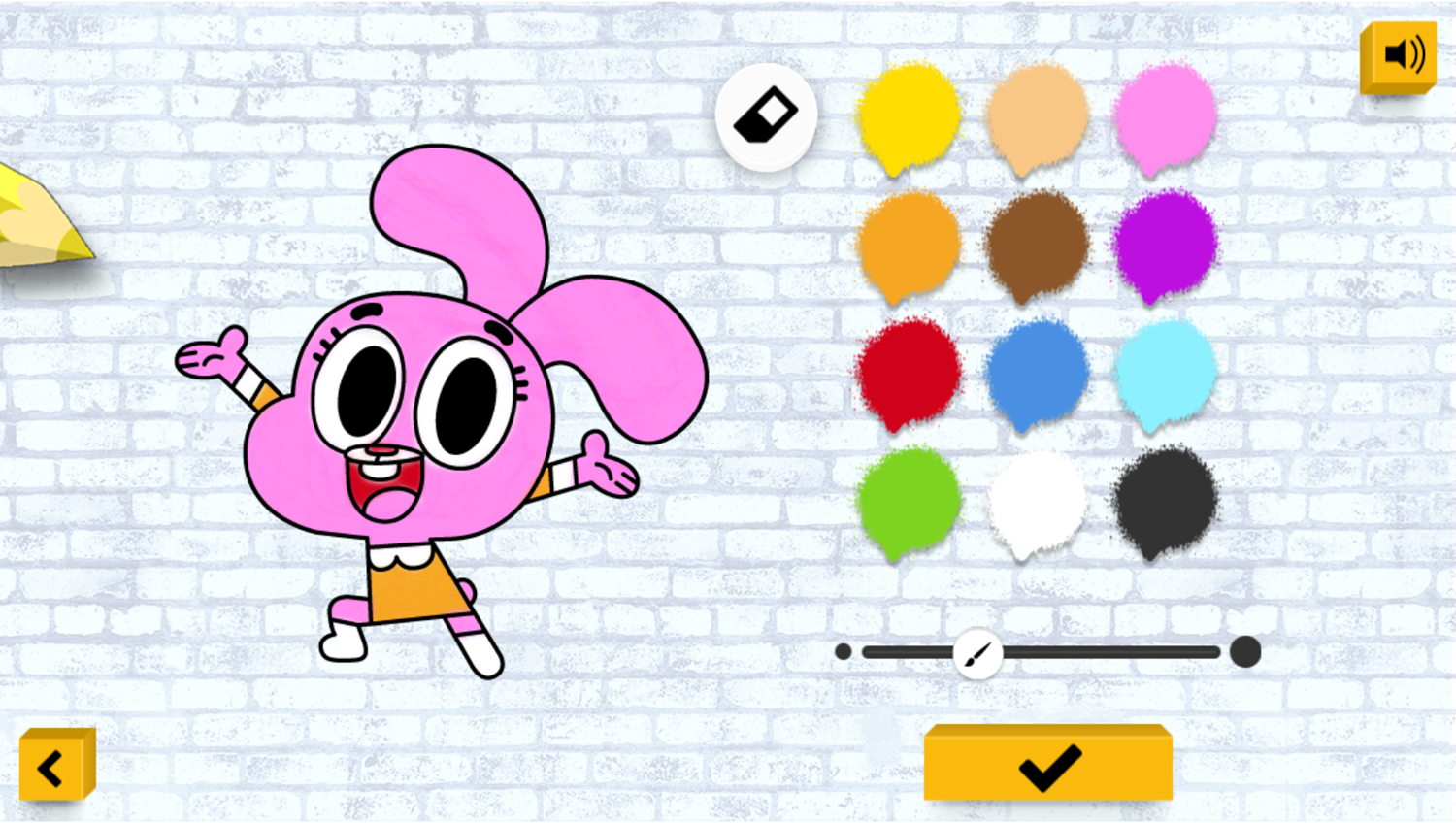 Amazing World of Gumball Color In Game Coloring Complete Screenshot.