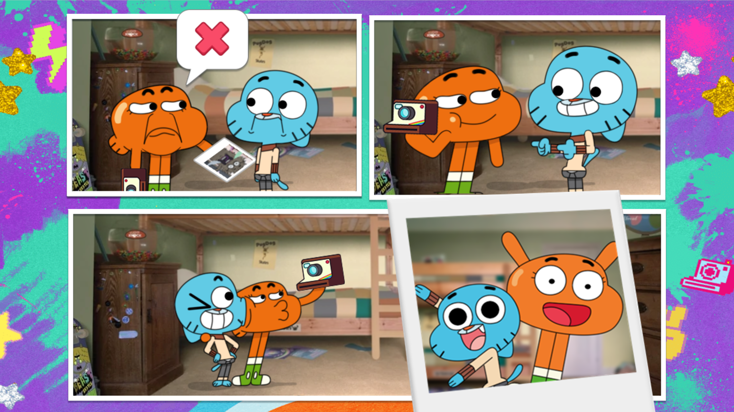 Amazing World of Gumball Darwin's Yearbook Game Beat Screenshot.