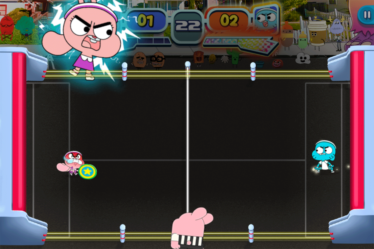 Amazing World of Gumball Disc Duel Game Screenshot.