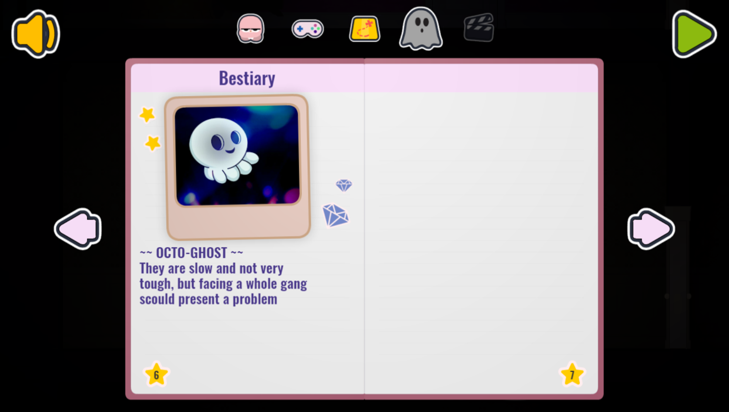 Amazing World of Gumball Ghost Blast Game Beastiary Screenshot.