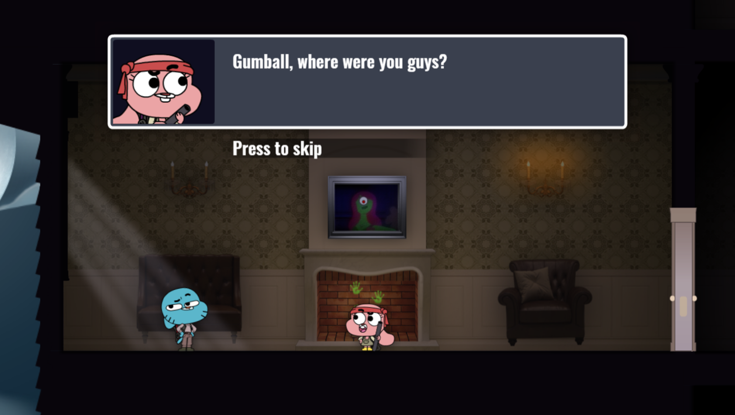 Amazing World of Gumball Ghost Blast Game Find Gumball Screenshot.