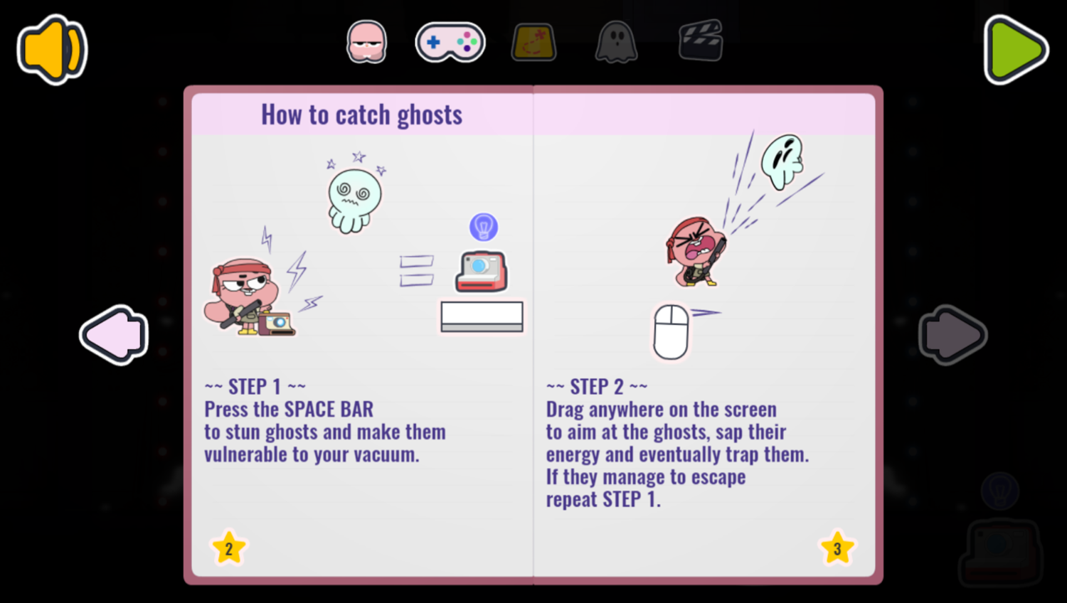 Amazing World of Gumball Ghost Blast Game How To Catch Ghost Screenshot.