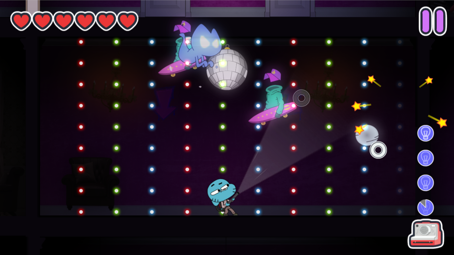 Amazing World of Gumball Ghost Blast Game Many Ghosts Screenshot.