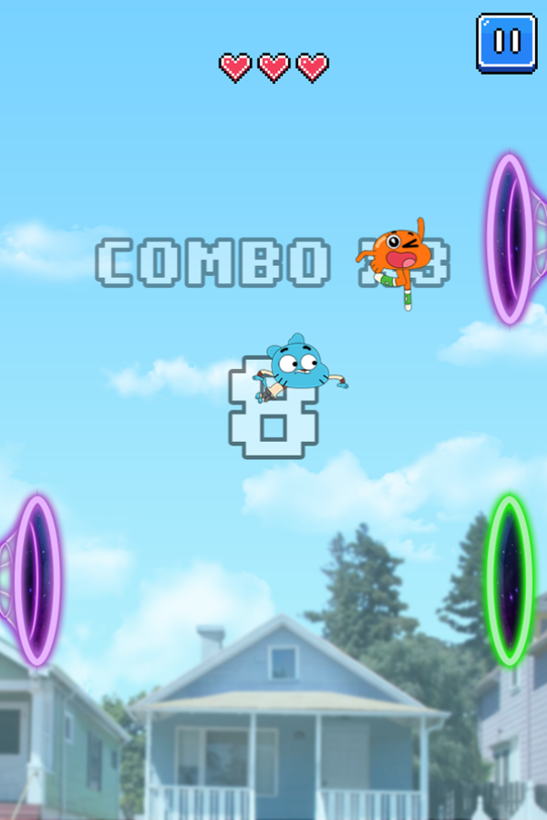 Amazing World of Gumball Gum Dropped Game Combo Screenshot.