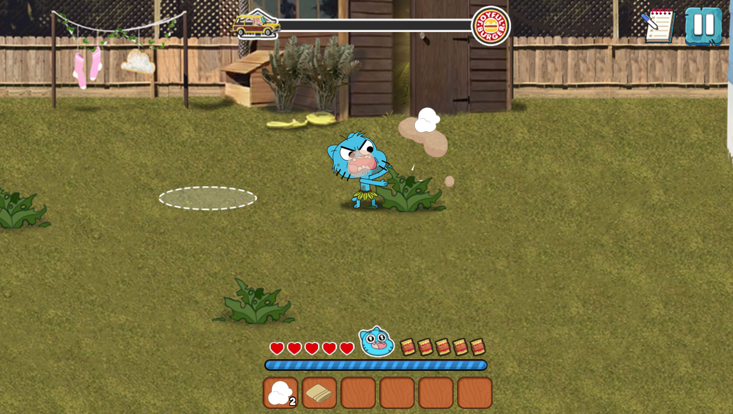 Amazing World of Gumball Home Alone Survival Game Play Screenshot.