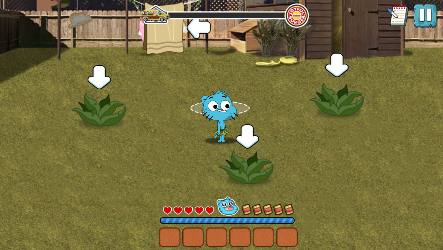 Amazing World of Gumball Home Alone Survival Game Start Screenshot.