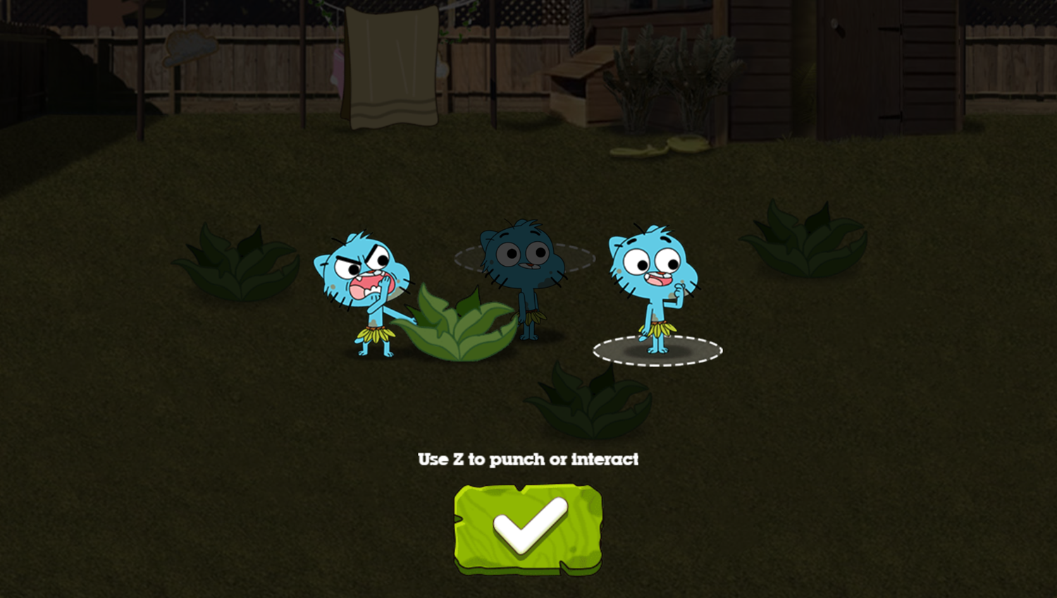 Amazing World of Gumball Home Alone Survival Game How To Punch Screenshot.