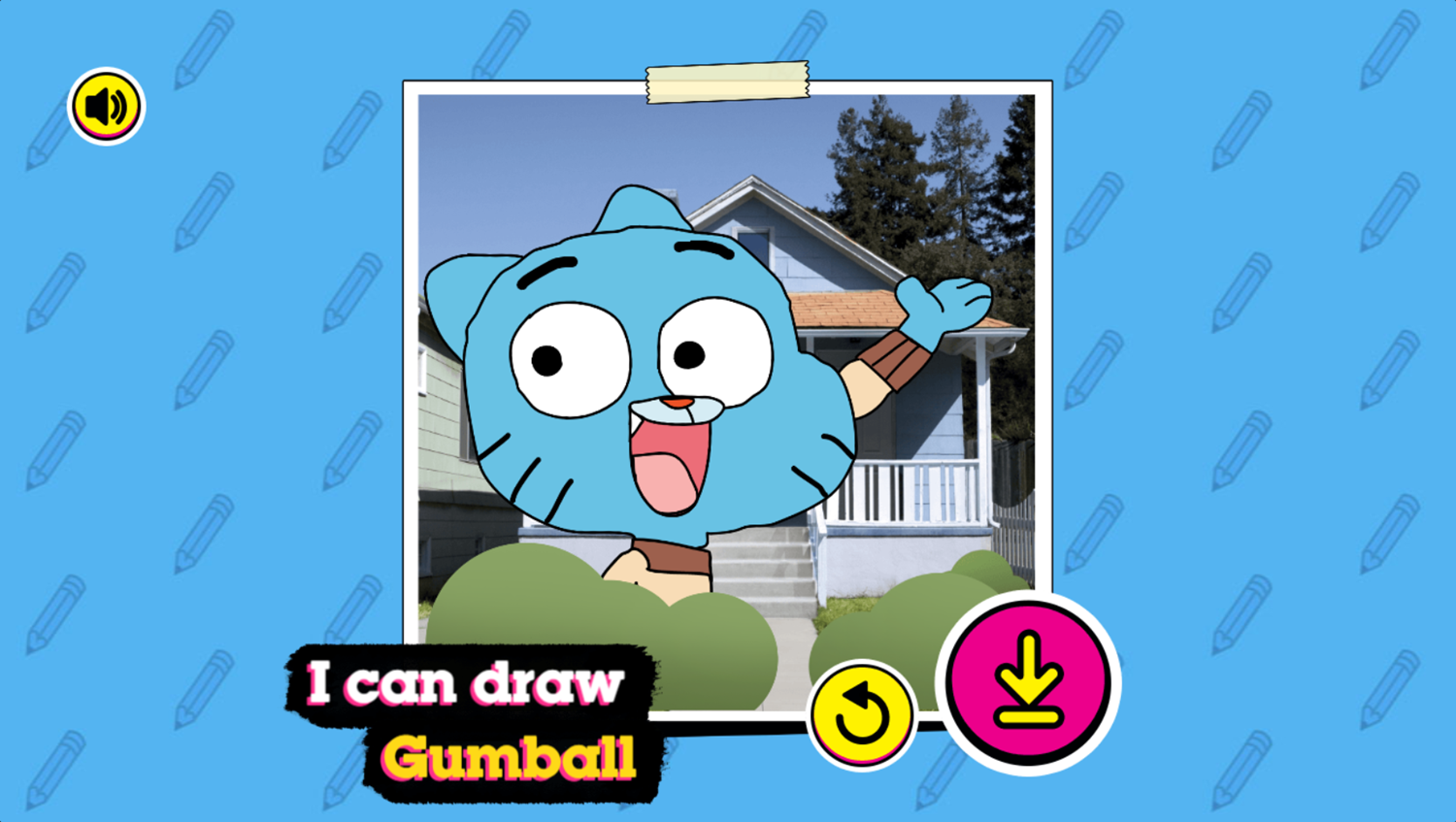 Amazing World of Gumball How to Draw Gumball Game Complete Screenshot.