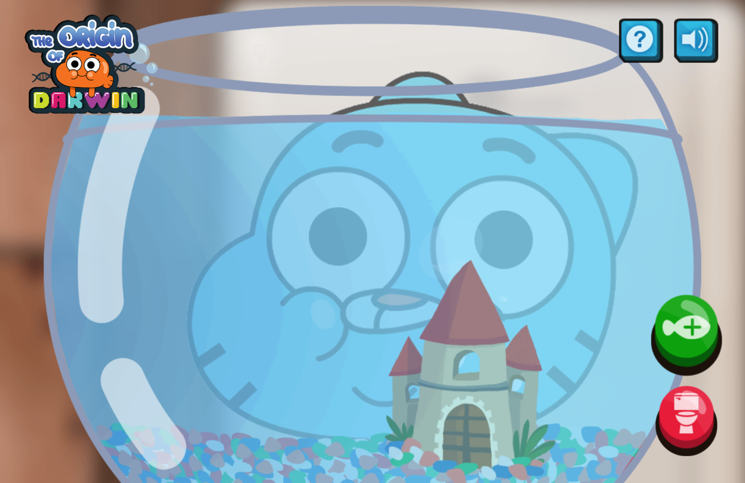 Amazing World of Gumball Origin of Darwin Game Flushed Screenshot.