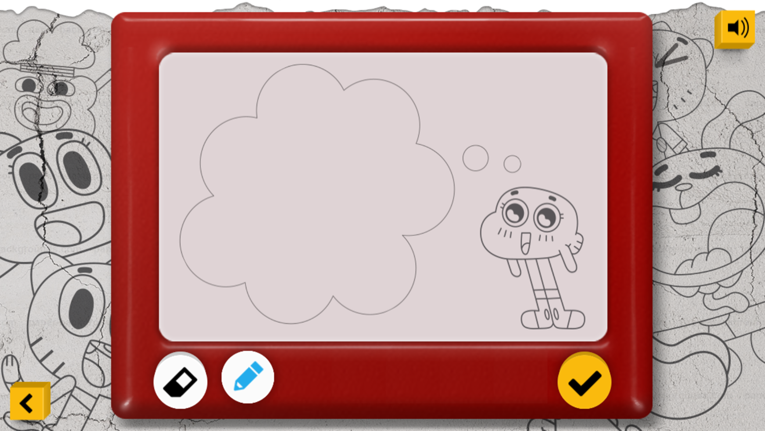 Amazing World of Gumball Storyboard Game Blank Scene Screenshot.