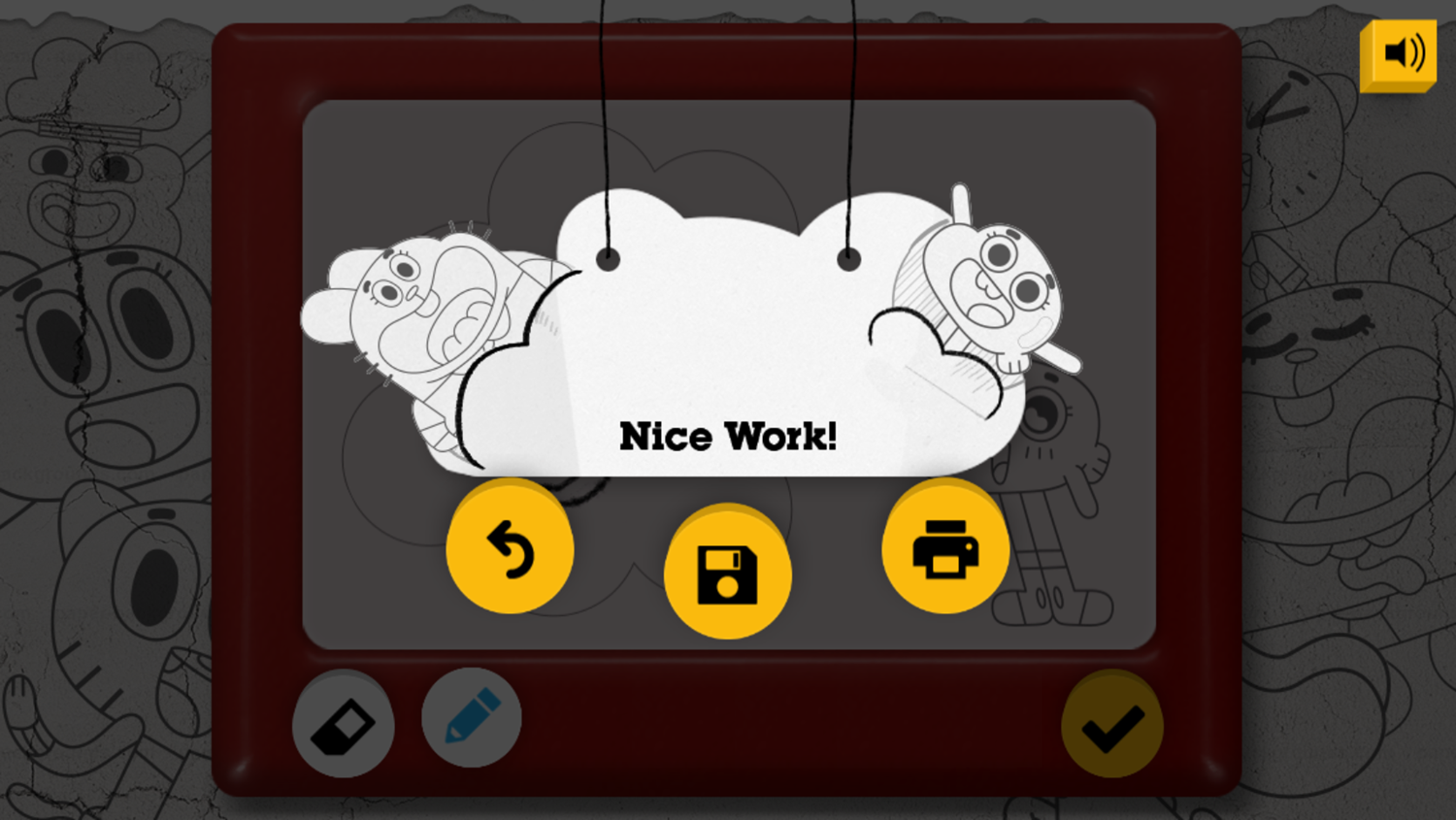 Amazing World of Gumball Storyboard Game Save Scene Screenshot.