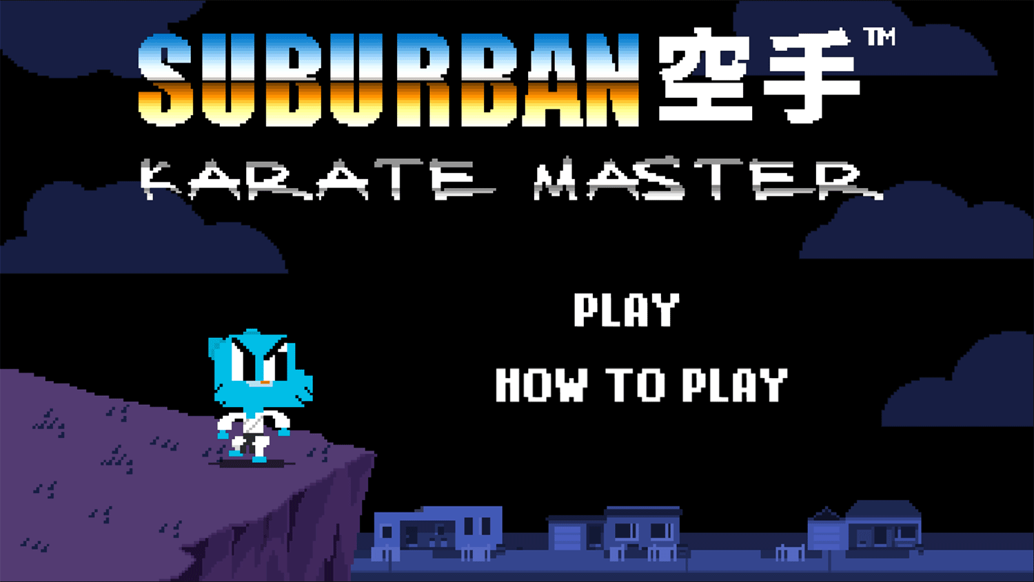 Amazing World of Gumball Suburban Karate Master Game Welcome Screen Screenshot.