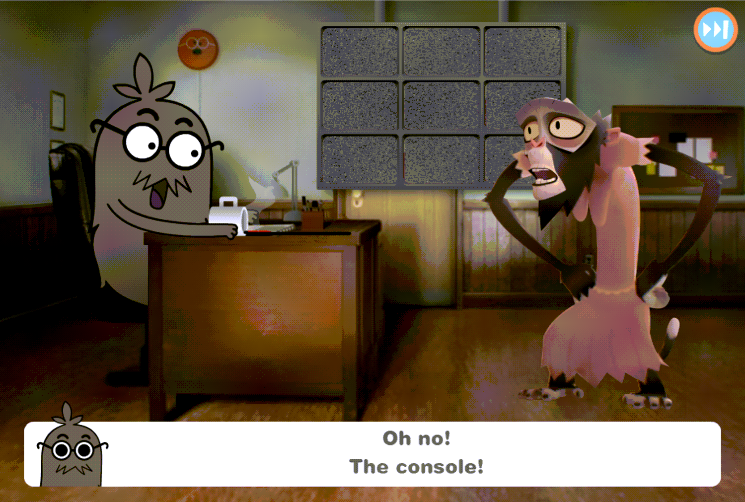 Amazing World of Gumball Tension in Detention Game Coffee Spill Screenshot.