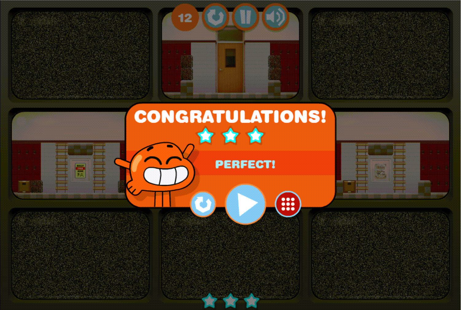 Amazing World of Gumball Tension in Detention Level Beat Screenshot.