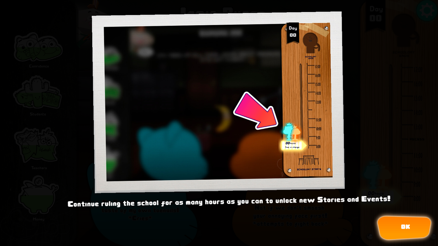 Amazing World of Gumball The Principals Game Play Tips Screenshot.