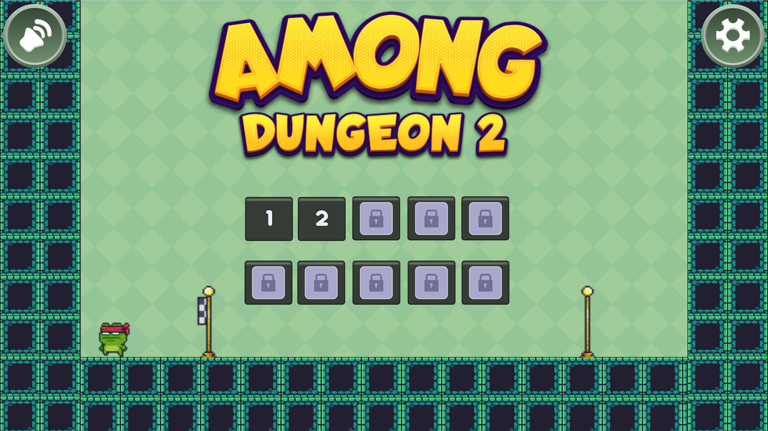 Among Dungeon 2 Welcome Screen Screenshot.