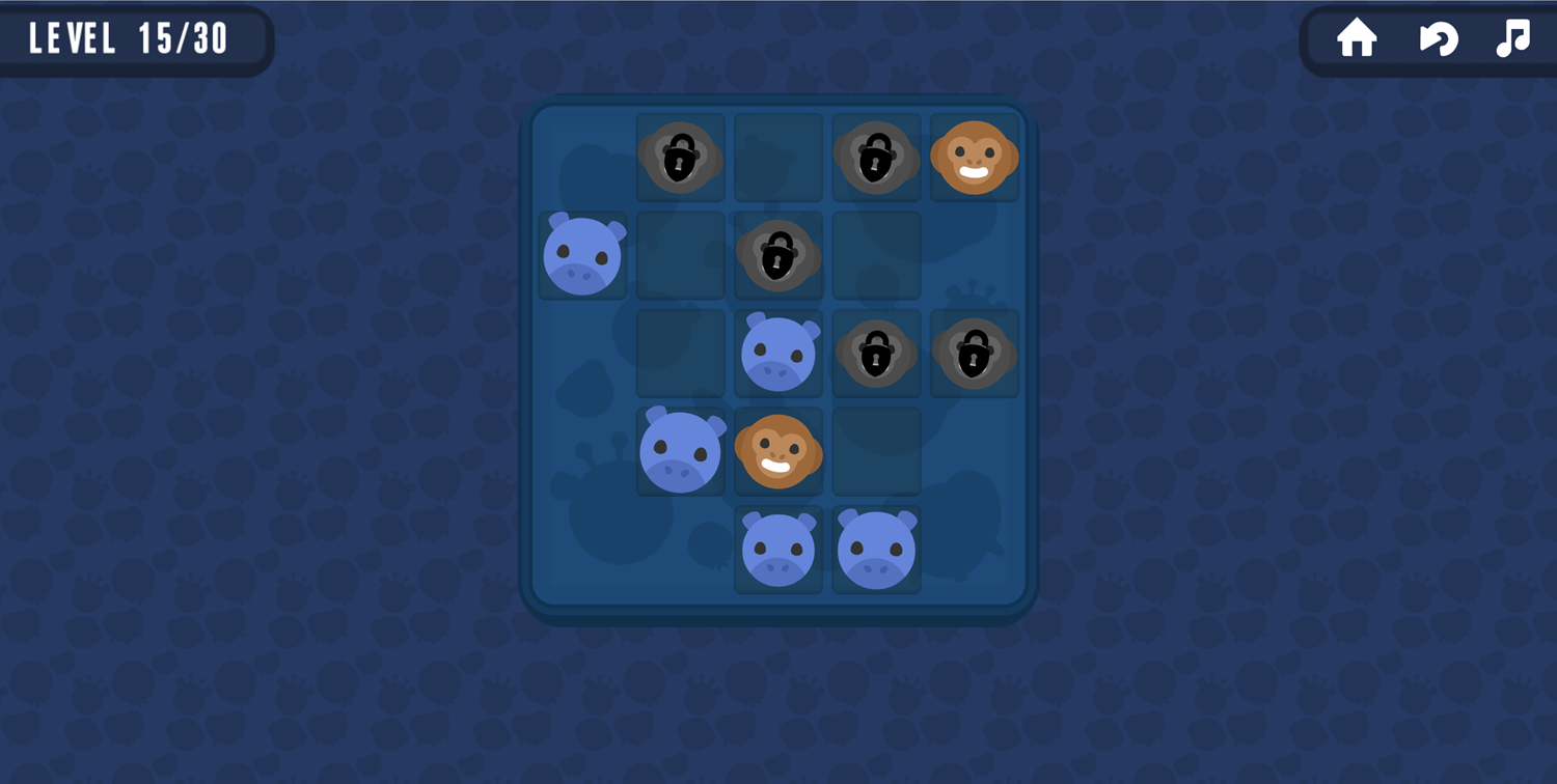 Animal Cells Game Locked Monkey Screenshot.