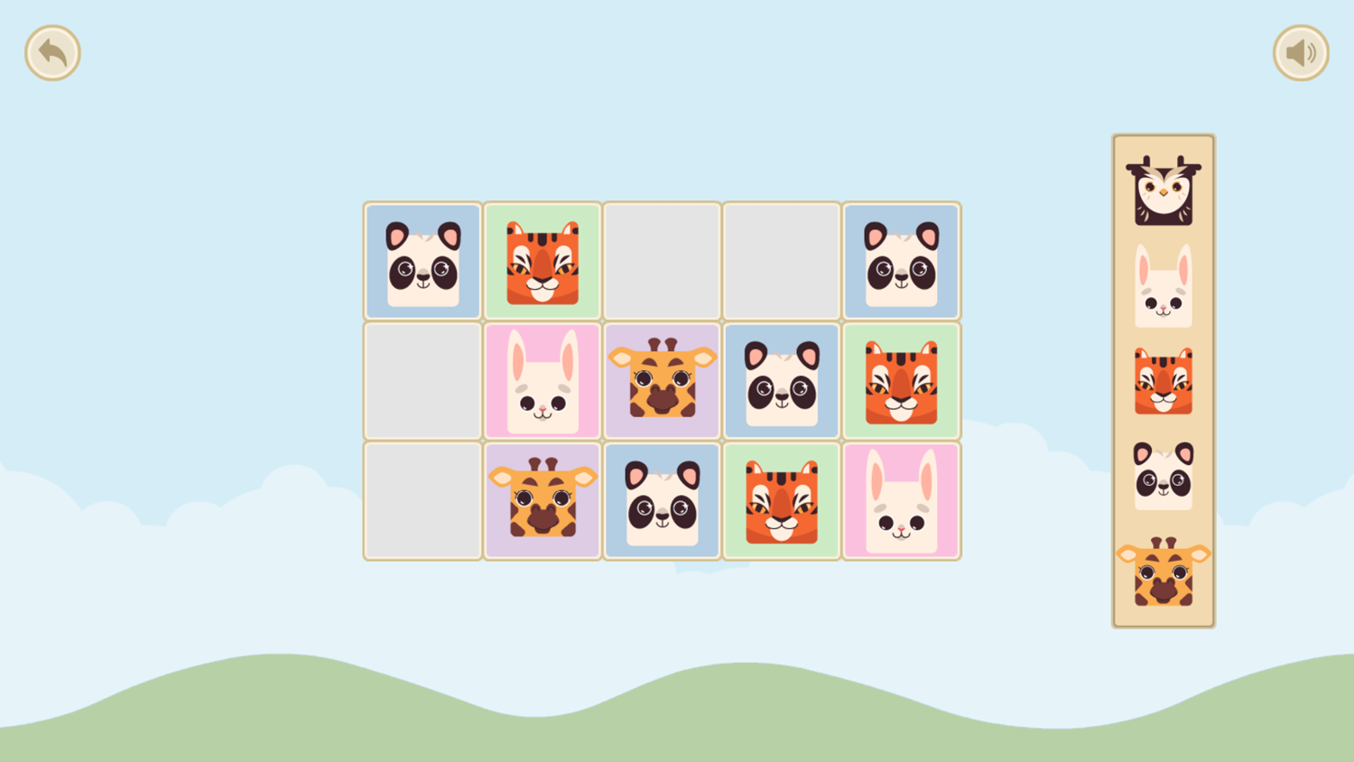 Animal Sequence Game Next Level Screenshot.