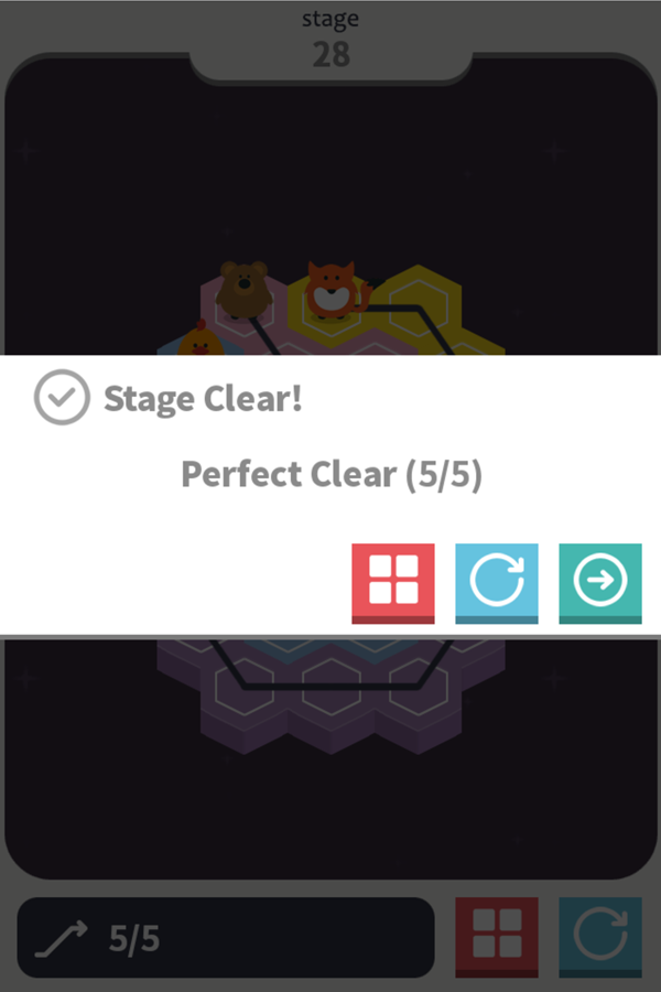 Animalines Game Level Beat Screen Screenshot.