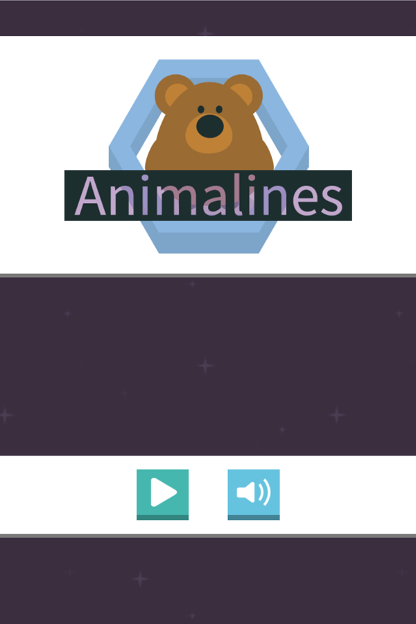 Animalines Game Welcome Screen Screenshot.