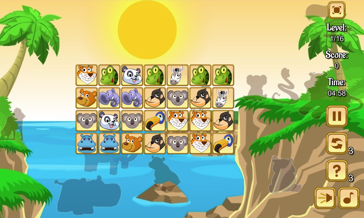 Animals Connect 2 Game Screenshot.