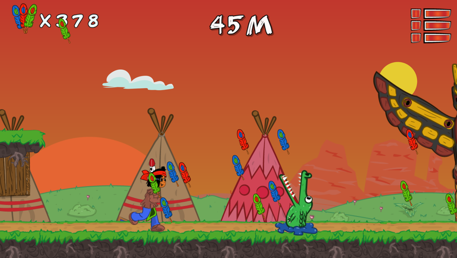 Apachiri Run Gameplay Screenshot.