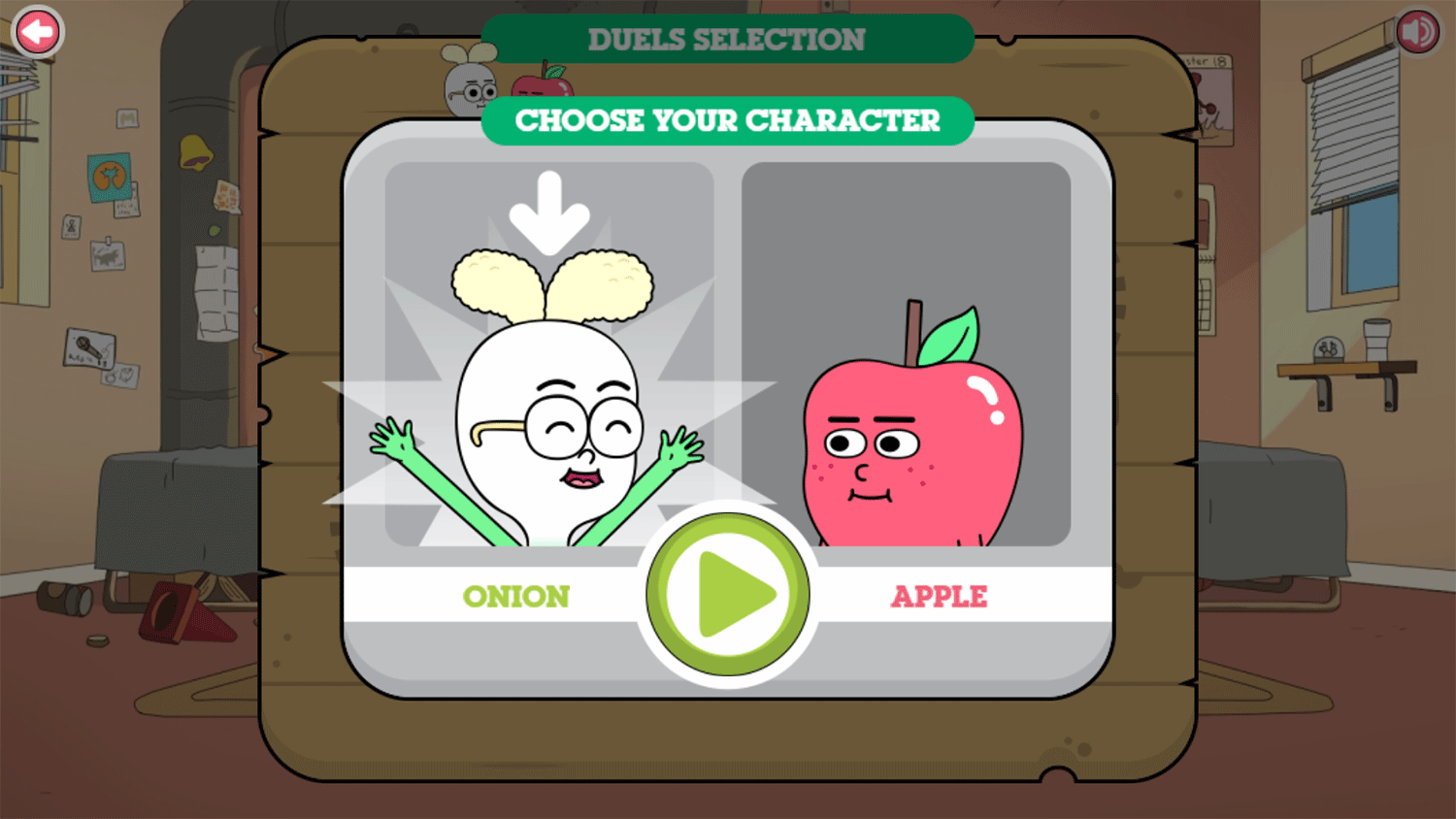Apple & Onion Beats Battle Choose Character Screenshot.