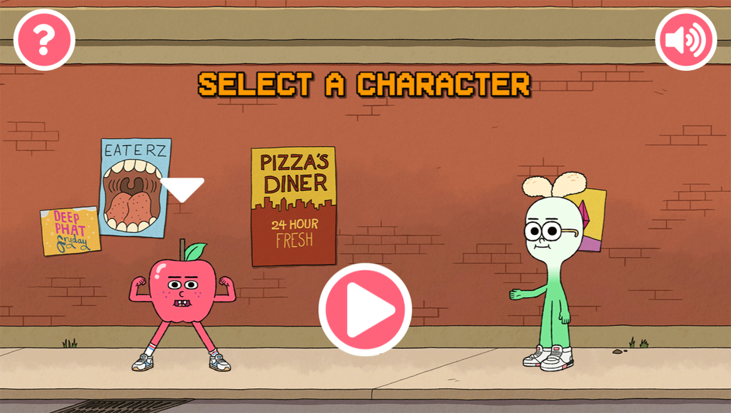 Apple & Onion Cat Rescue Game Select Character Screenshot.
