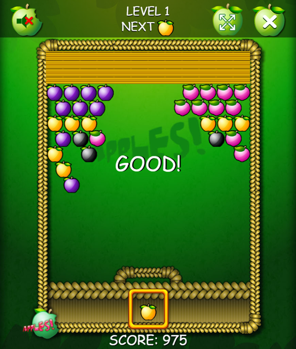 Apples Game Play Screenshot.