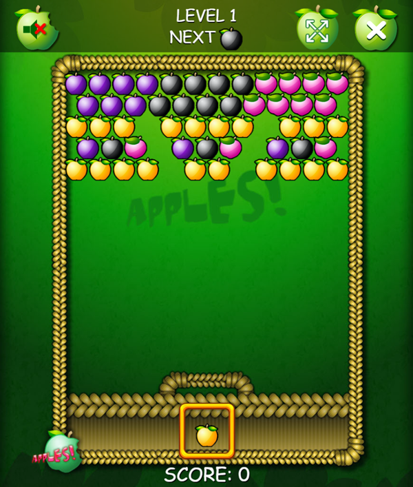 Apples Game Level Start Screenshot.