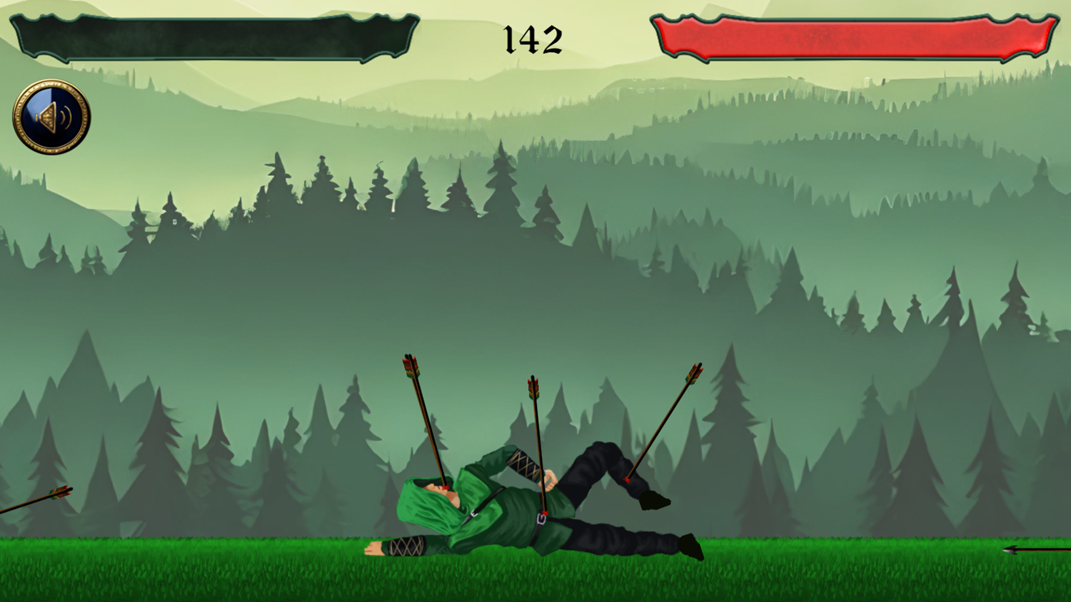 Archer 1x1 Game Archer Death Screenshot.