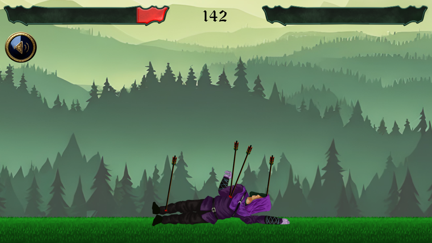 Archer 1x1 Game Defeat Enemy Screenshot.