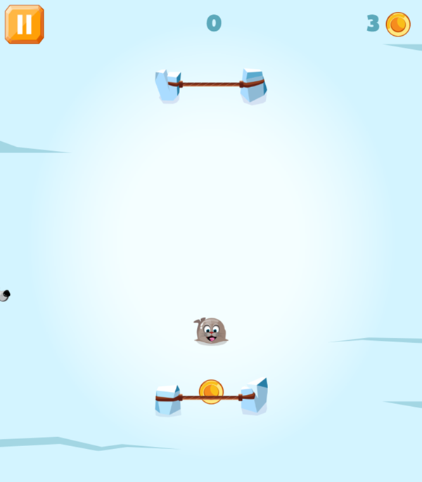 Artic Pong Game Start Screenshot.