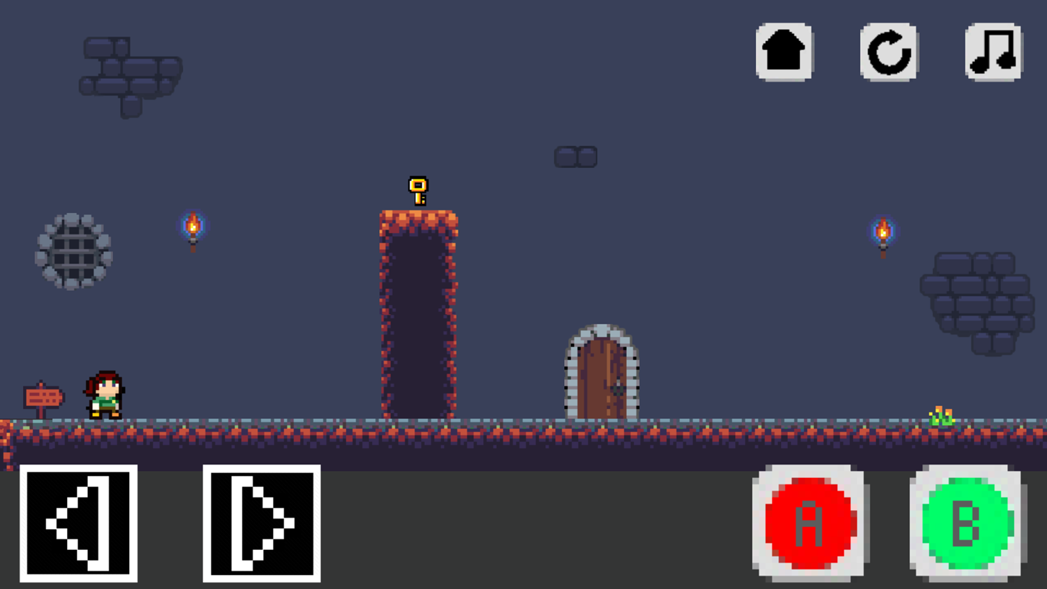 Arrow Kid Game Start Screenshot.