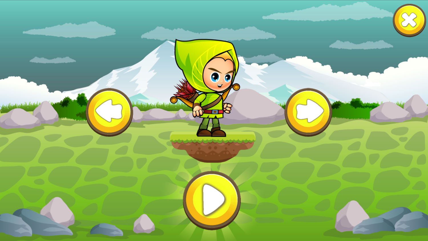 Arrow Shot Game Character Select Screenshot.