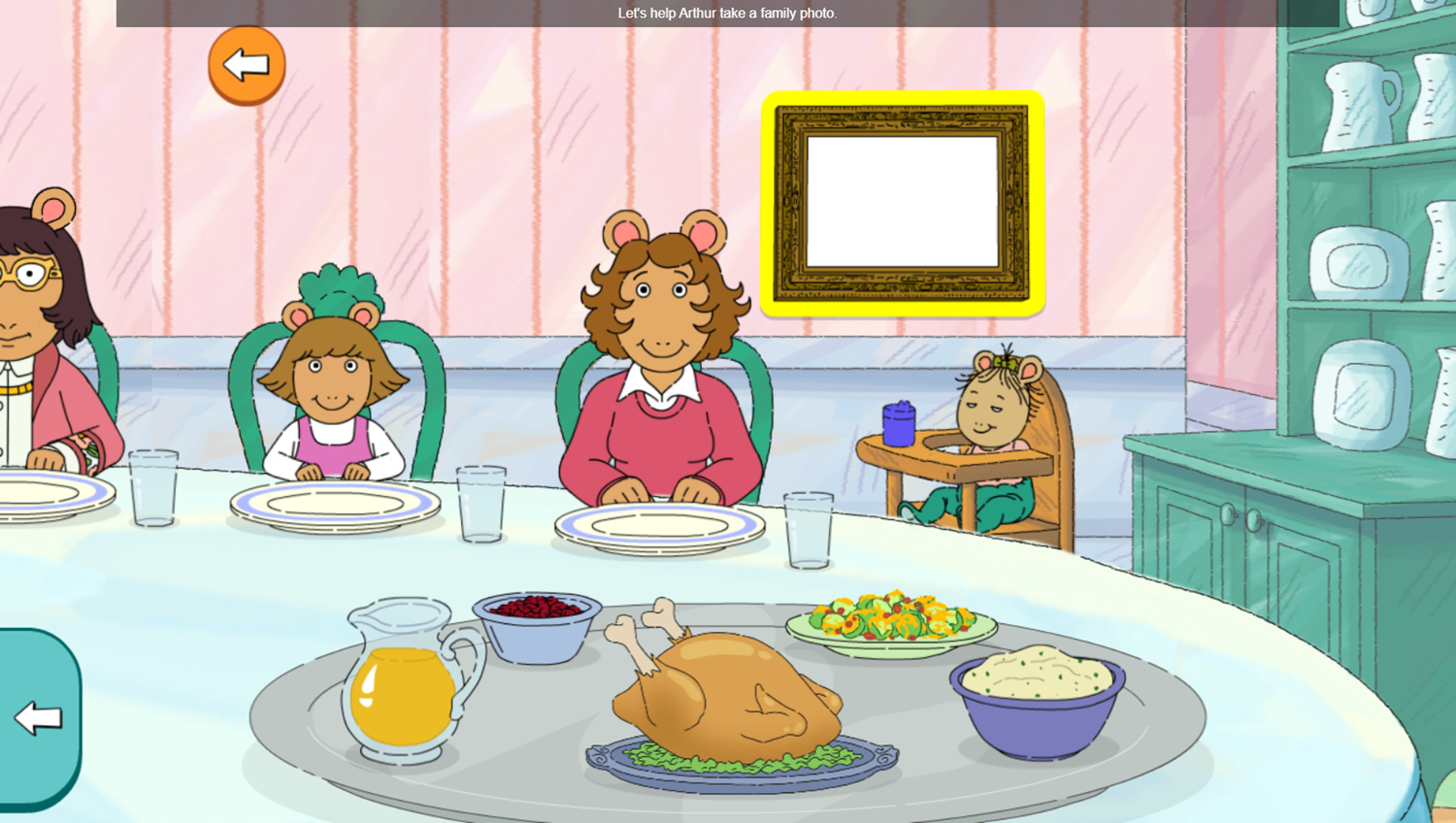 Arthur an Elwood City Thanksgiving Picture Taking Screenshot.