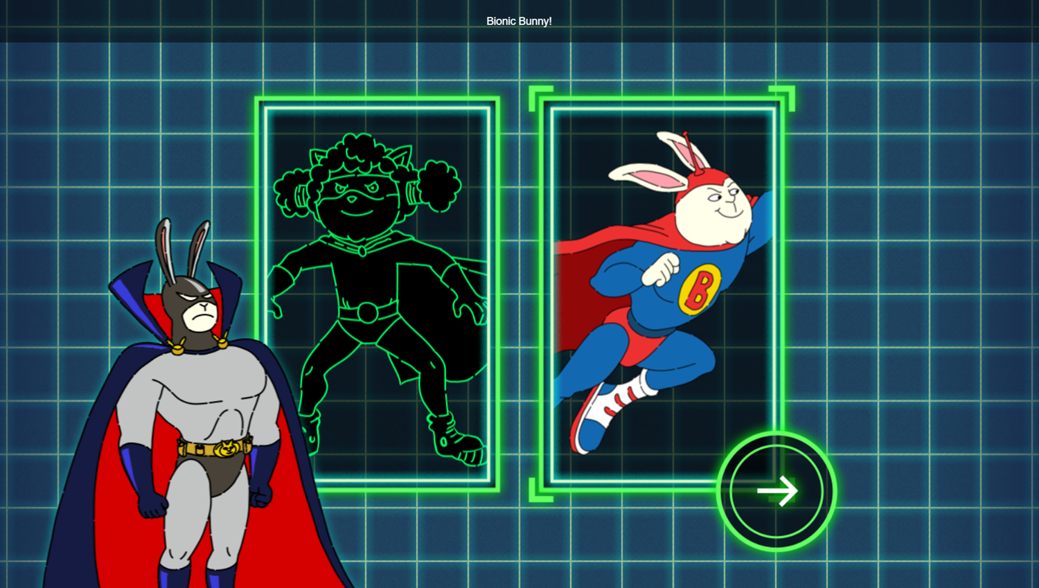 Arthur Dark Bunny Needs Your Help Game Select Sidekick Screenshot.