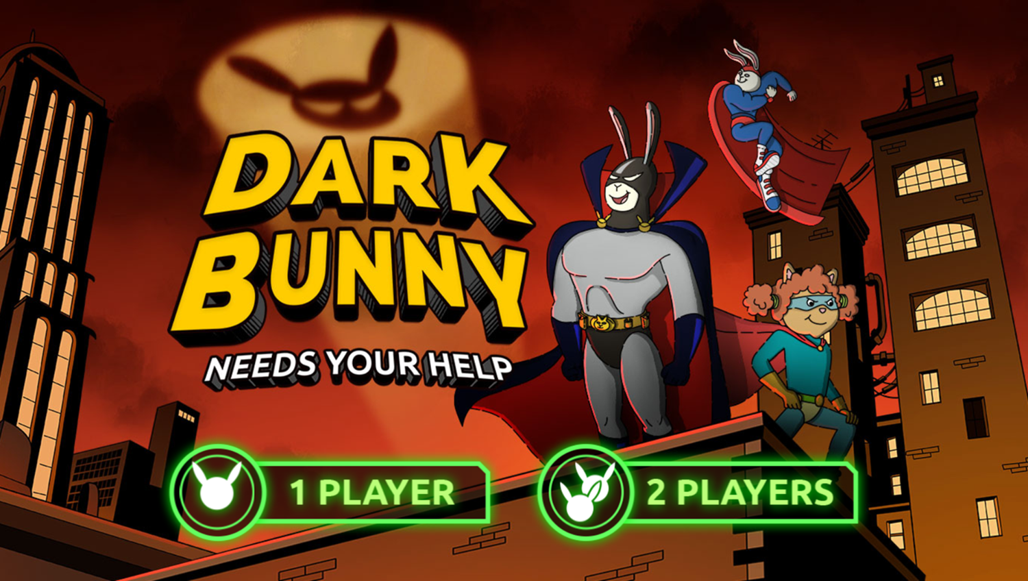 Arthur Dark Bunny Needs Your Help Game Welcome Screen Screenshot.