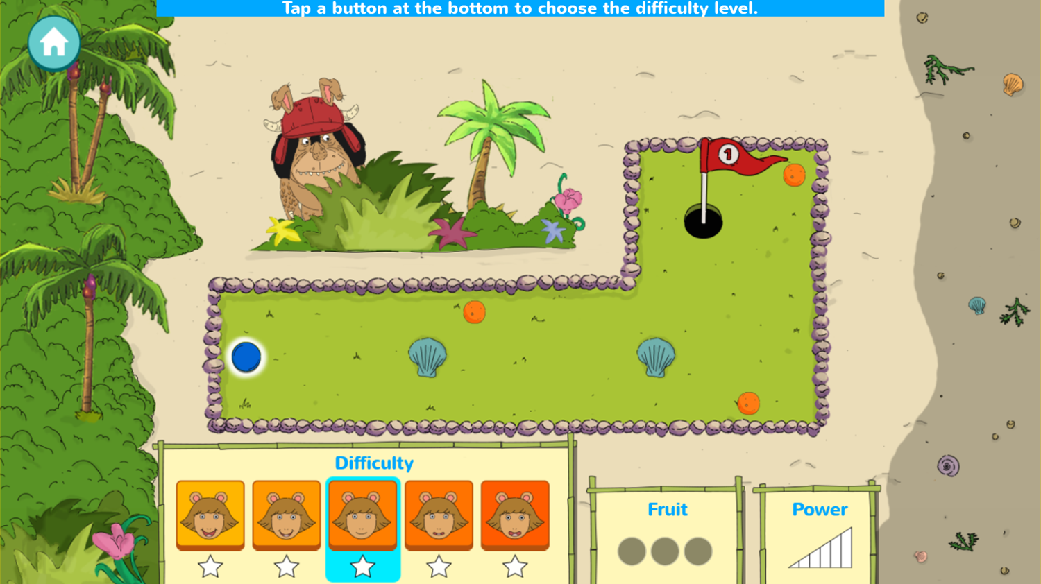 Arthur D.W.'s Island Bugball Game Play Tips Screenshot.