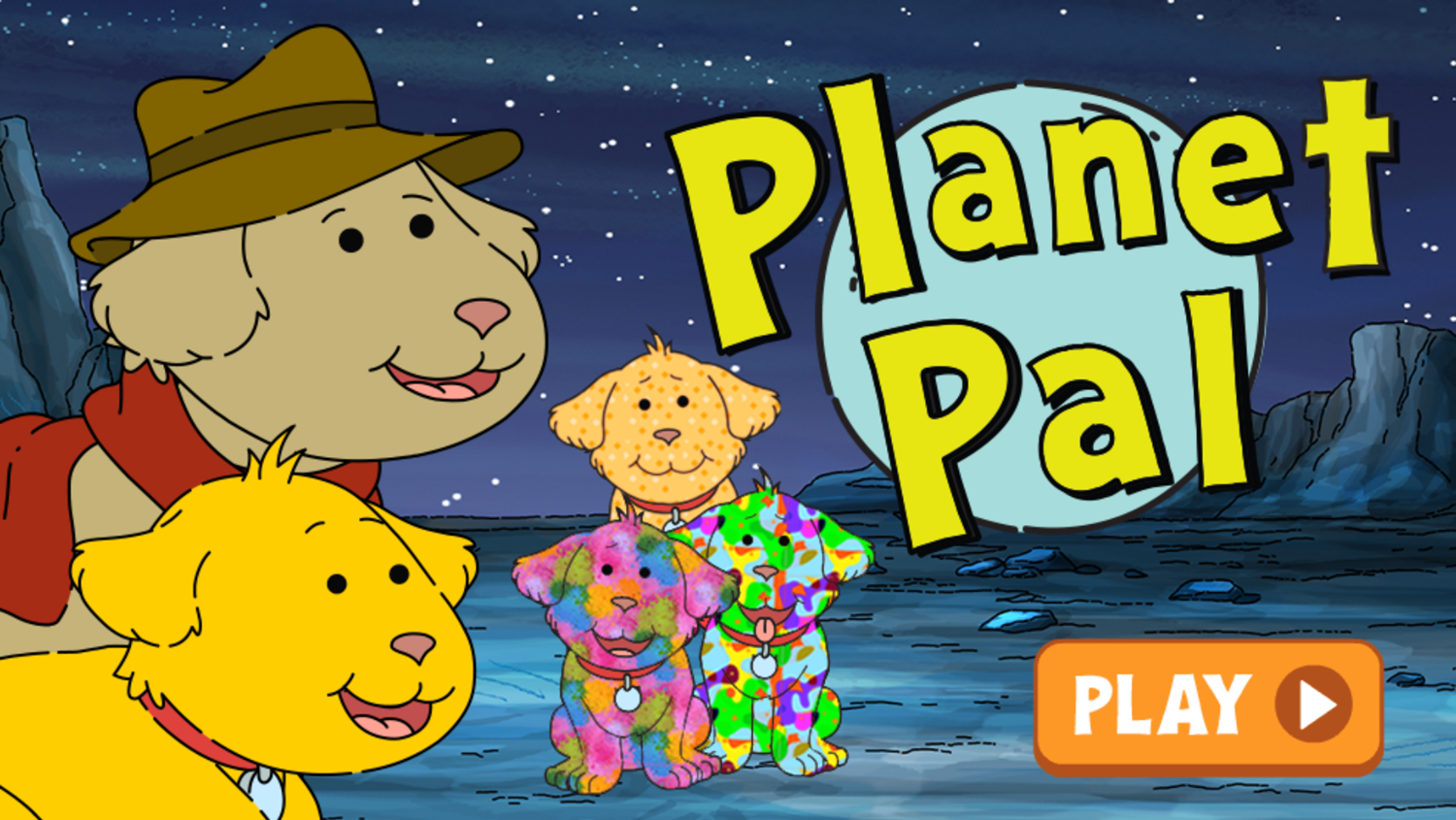 Arthur Planet Pal Game Welcome Screen Screenshot.