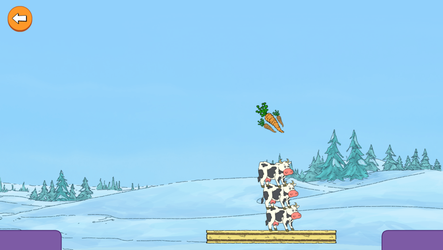Arthur Tower of Cows Game Move Gameplay Screenshot.