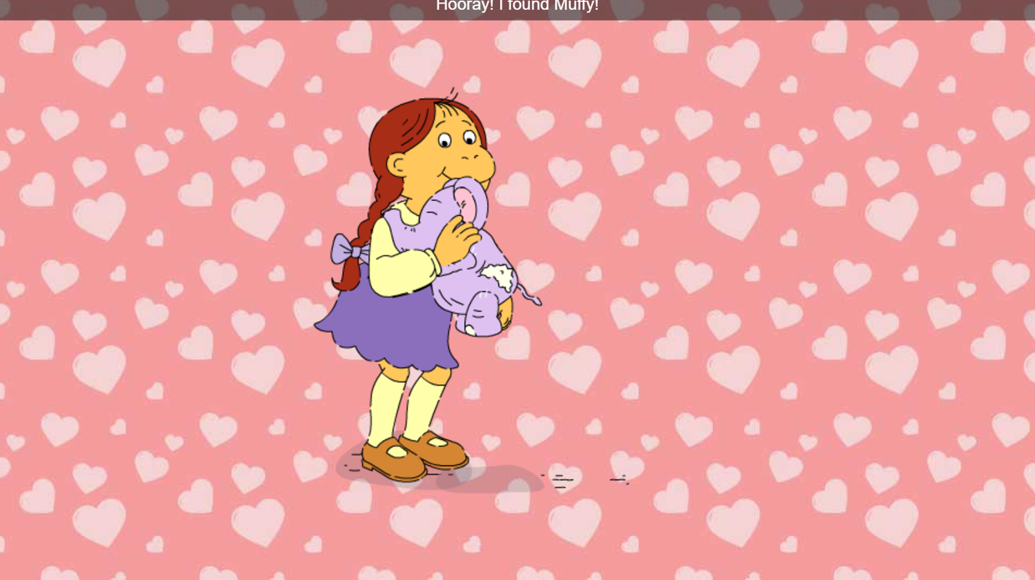 Arthur Waldo Loves Muffy Game Animation Screenshot.