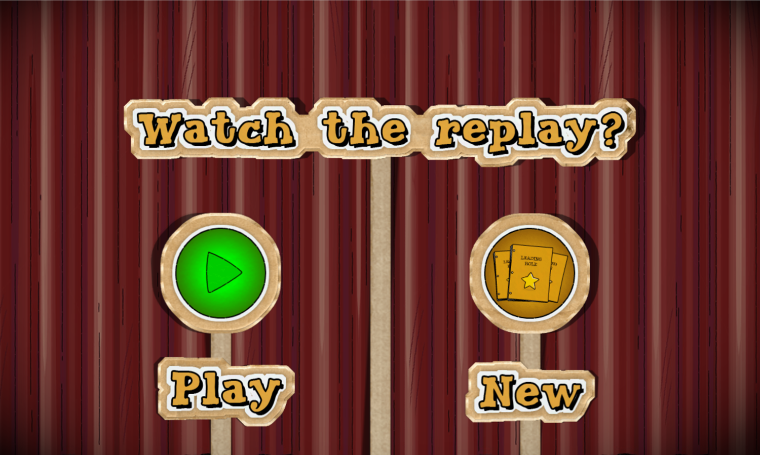 Arthur's Puppet Theater Cinderella Game Watch or Replay Screen Screenshot.