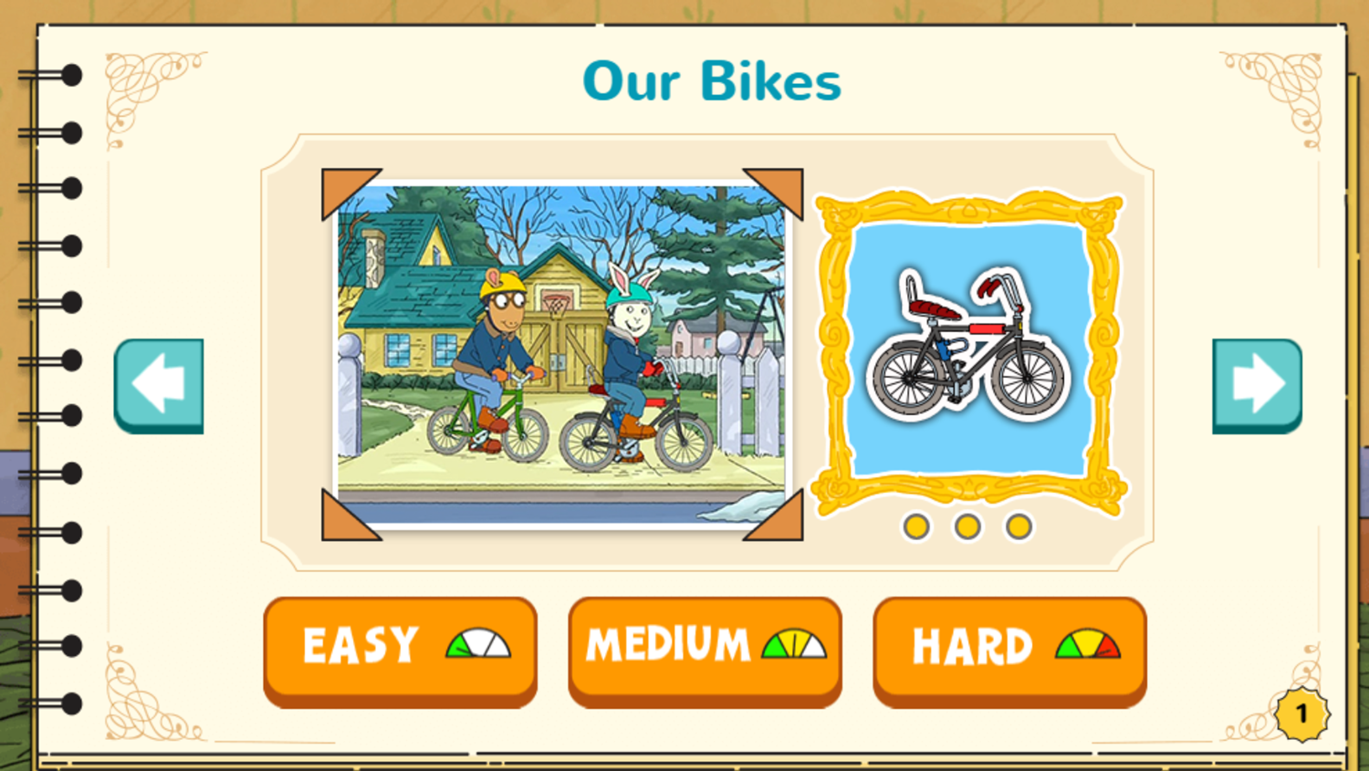 Arthur's Top 20 Game Our Bikes Completed Screenshot.