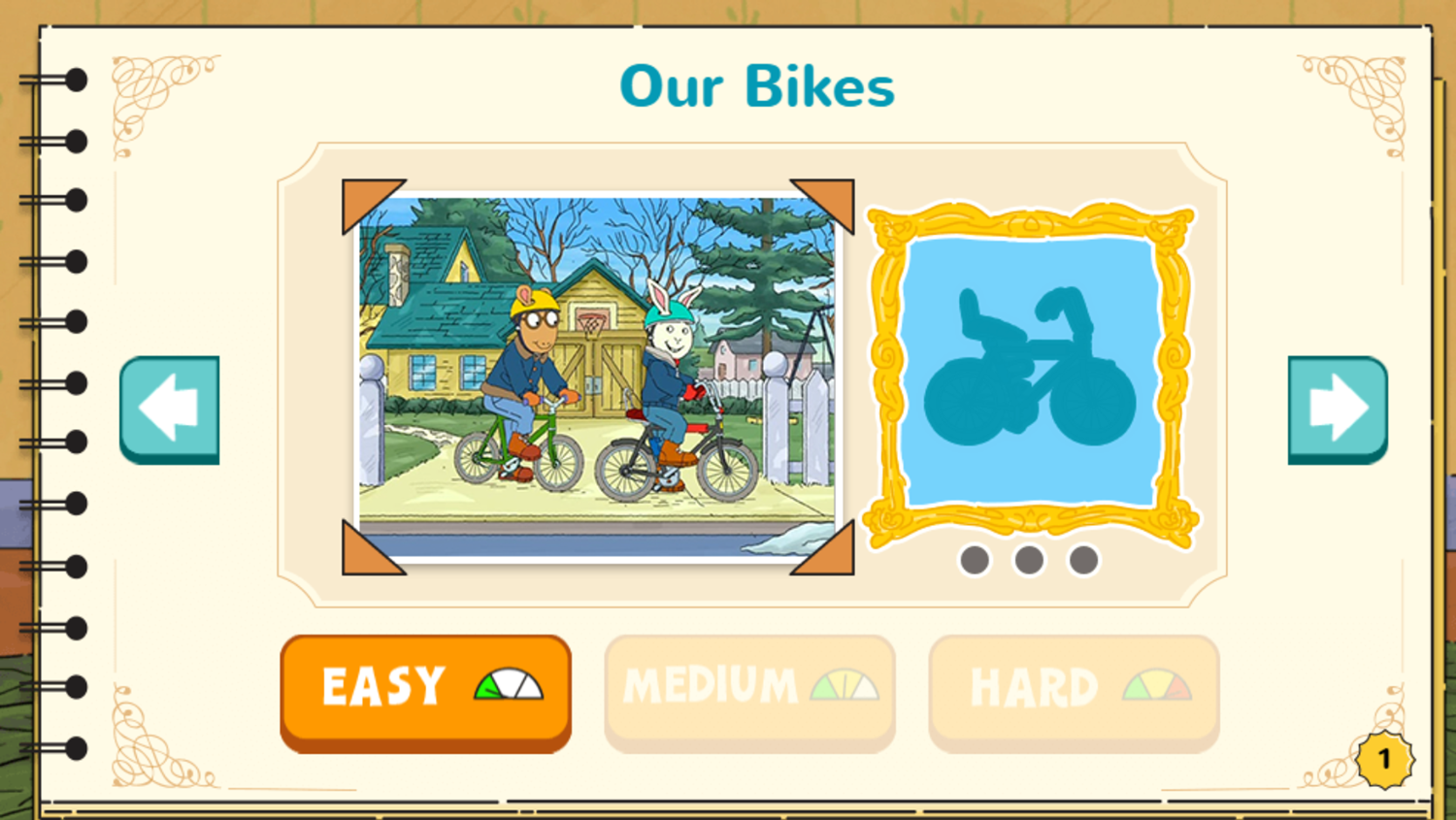 Arthur's Top 20 Game Our Bikes Screenshot.