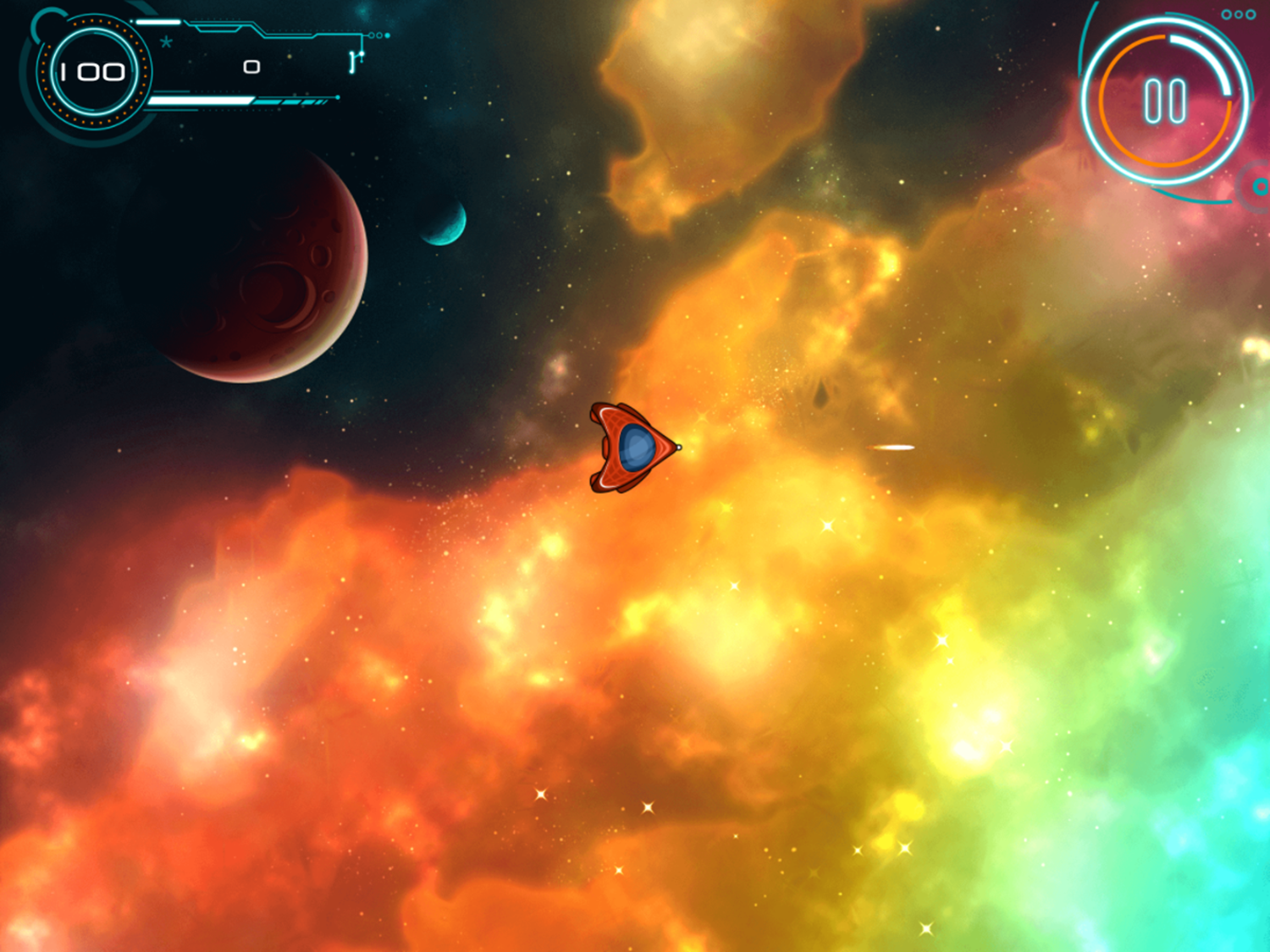 Asteroids Crusher Game Start Screenshot.