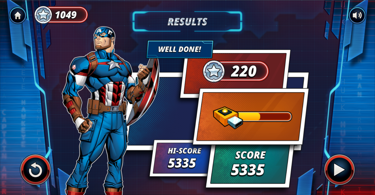 Marvel Avengers Hydra Dash Level Beat Screen Screenshot.