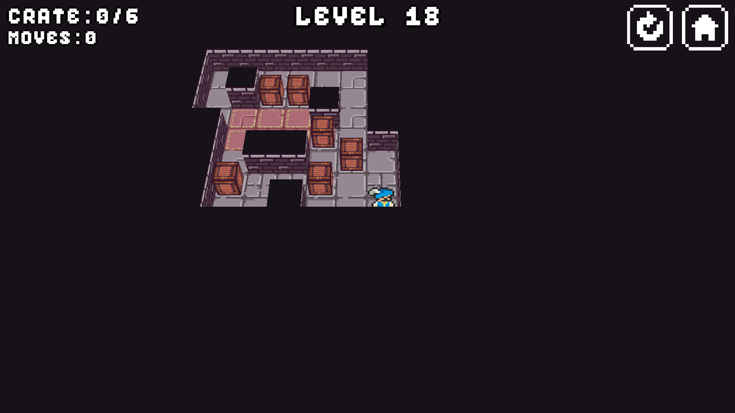 Axel Dungeon Sokoban Game Level Challenge Screenshot.