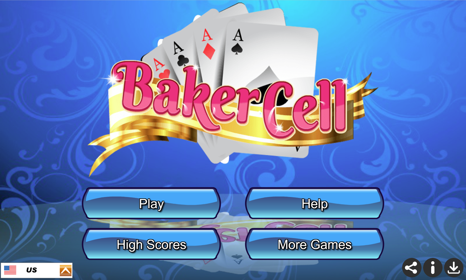 Baker Cell Game Welcome Screen Screenshot.