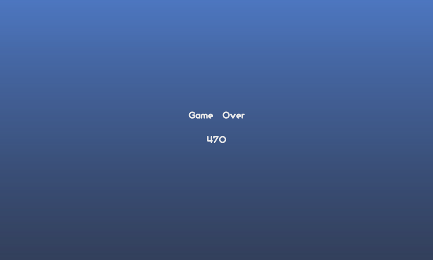 Ball 27 Game Over Screen Screenshot.